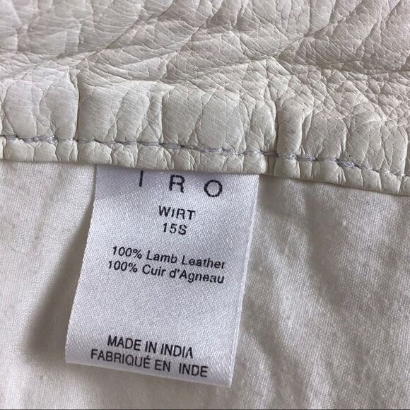 IRO Wirt Genuine Leather Skirt Size 38 - Picture 9 of 11